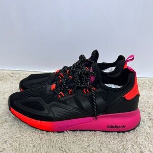 Adidas‎ ZX 2K Boost Black Pink Sneakers Size 9 Men’s